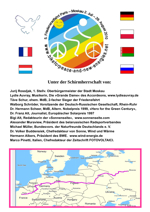 Faksimile: Bike for Peace Flyer 2010, Titelblatt.