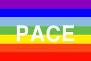 Regenbogen-Pace-Fahne.